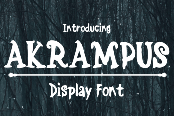 Akrampus Font for Creative Makers