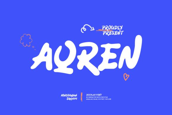 Aqren: A Display Font with Handwritten Charm