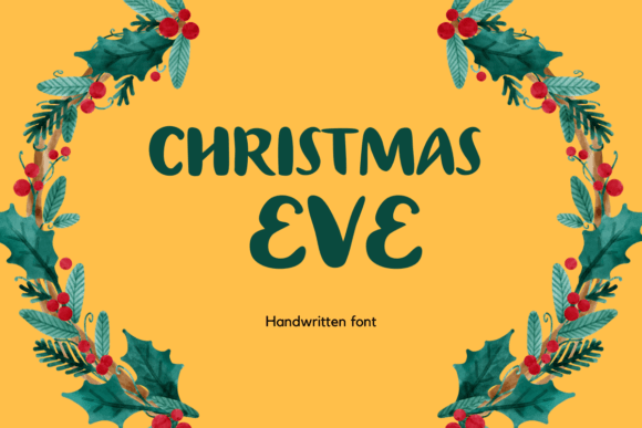 Christmas Eve Font for Creative Projects