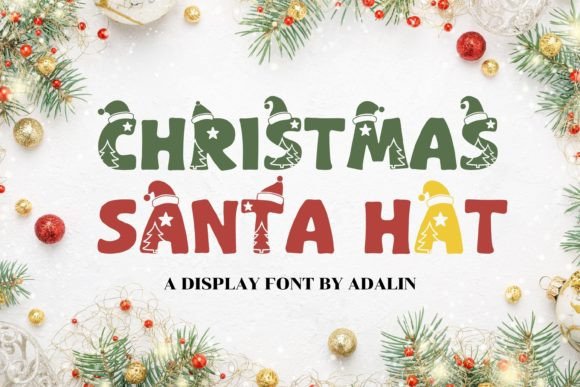 Christmas Santa Hat Font Review
