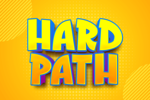 Hard Path Font for Bold Branding