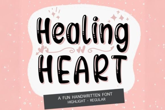 Healing Heart Font for Creative Makers