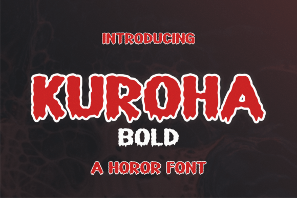 Kuroha: A Spooky Display Font