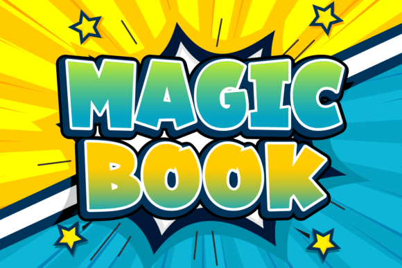 Magic Book Font for Creative Design