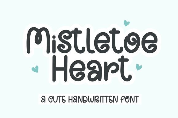 Mistletoe Heart Font for Business Branding