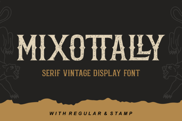 Mixottally: A Vintage Display Font