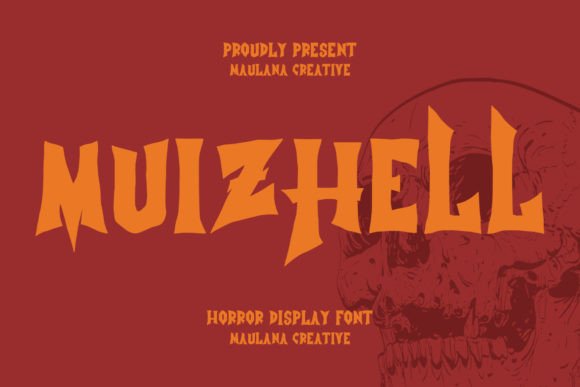 Muizhell: A Horror Display Font