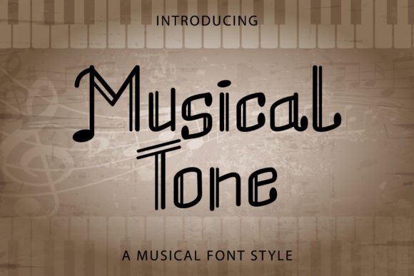 Musical Tone Font for Creative Projects