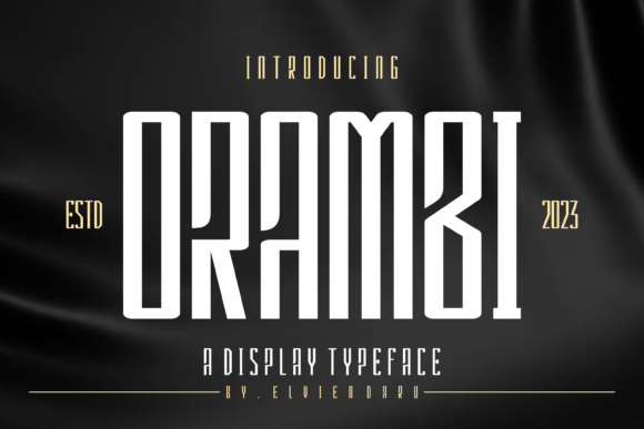 Orambi: A Premium Display Font