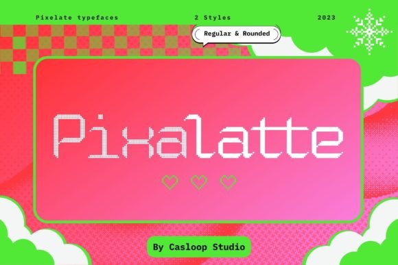 Pixalatte Font: Y2K Nostalgia in Pixel Perfection