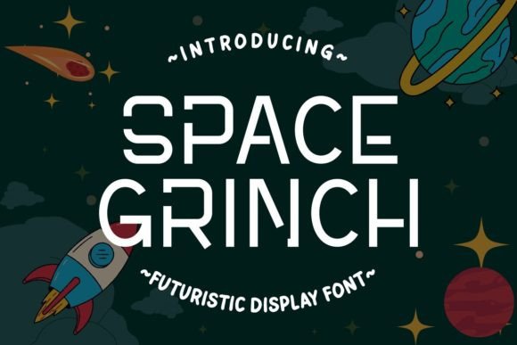 Space Grinch: A Cosmic Font for Modern Design