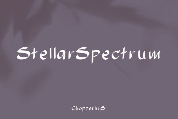 Stellar Spectrum Font for Business Branding
