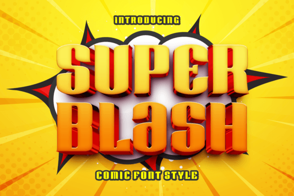 Super Blash Font for Creative Projects