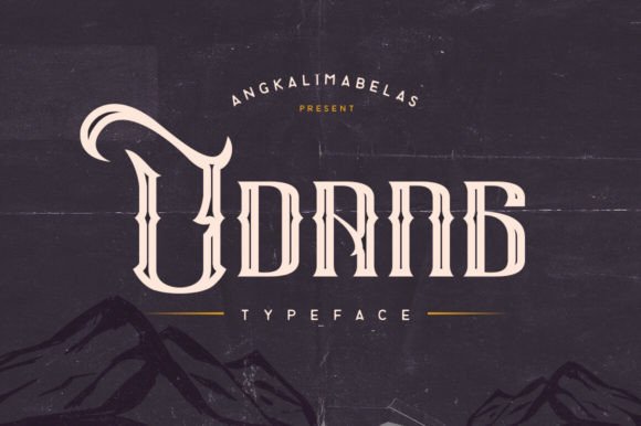 Udang Font for Creative Projects